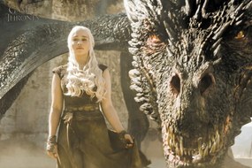 Poster de artă Game of Thrones - Mother of Dragons, (40 x 26.7 cm)