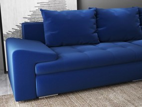 Colțar extensibil dumonde cu ladă de depozitare si sezut confortabil din spuma high-density, Leonardo Royal Albastru 260x185 cm II