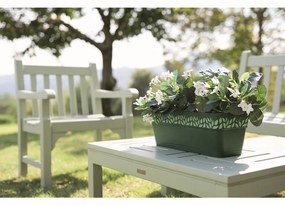 Jardiniera Cloe, 50 cm, plastic, grafit/gri