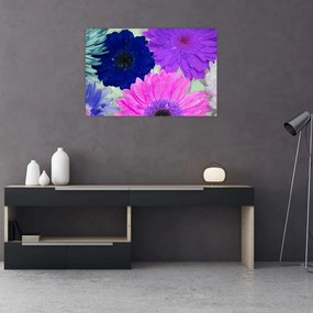 Tablou cu flori colorate (90x60 cm)