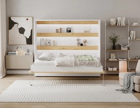 Pat rabatabil Devesto Horizontal Wall 140 Artisan Eiche LED, 200x140 cm – Artisan Eiche
