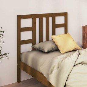 Tablie de pat, maro miere, 106x4x100 cm, lemn masiv de pin 1, maro miere, 106 x 4 x 100 cm