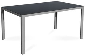 Masa de gradina Fargo 2, dreptunghiulara, neagra/gri