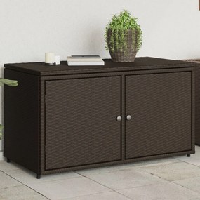 vidaXL Dulap depozitare de grădină, maro, 110x55x60,5 cm, poliratan