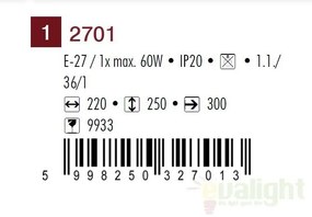 Aplica de perete clasica Marian 2701RX