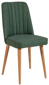 Masă de sufragerie extensibilă cu 2 scaune și bancă Vlasta (pin antlantic + verde). 1073059