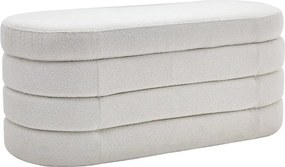 Bancheta cu spatiu de depozitare, Tesatura Boucle, VOQUE 115cm