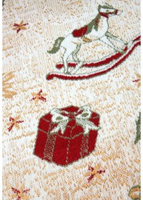 Covor tip traversă verde din amestec de bumbac 80x200 cm cu model de Crăciun Toy's Delight Green Christmas – Villeroy&amp;Boch