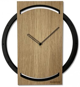 Ceas de perete elegant WOOD OAK 2