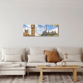 Tablou - Big Ben, Londra (cu ceas) (90x30 cm)