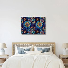Tablou pe sticlă - 3D flori (70x50 cm)