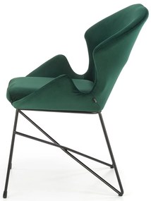 Scaun catifea KAND 458 verde inchis
