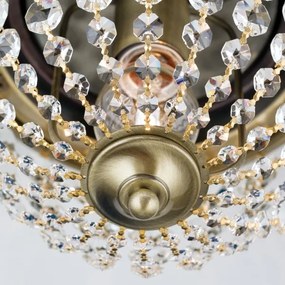 Plafonieră de cristal Orion DLU 1840/26 PLAFOND 1xE27/40W/230V d. 26 cm bronz