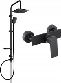 Mexen Sven set de duș îngropat cu paravan și baterie de duș Alexa, negru - 71240262-70