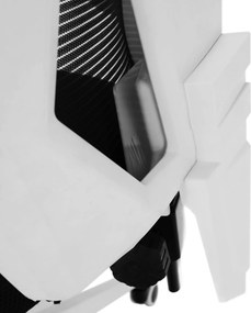 Scaun de birou / joc, negru / alb, YOKO