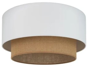 Plafonieră Duolla BOHO 1xE27/15W/230V d. 45 cm alb/maro