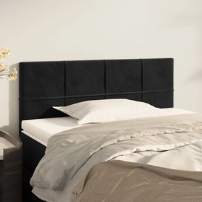 Tablie de pat, negru, 80x5x78 88 cm, catifea 1, Negru, 80 x 5 x 78 88 cm
