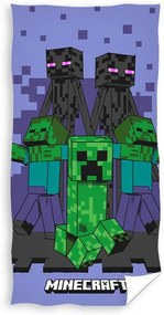 Minecraft Purple prosop de baie, prosop de plajă 70x140cm