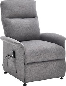 Fotoliu de relaxare reglabil electric Catini ELYSIO gri deschis