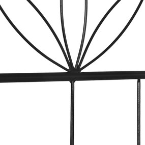 Outsunny Trelis pentru grădină set de 2 suport pentru plante agățătoare din metal - 51 x 152 cm negru | Aosom Romania