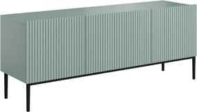 Comodă TV Nicole 150 cm - MDF salvie / picioare negre