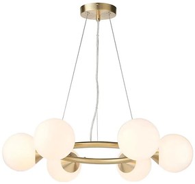 Endon 106390 - Lustră suspendată pe cablu OTIS 6xG9/3W/230V, aurie