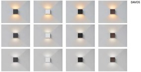 Aplica LED dimabila iluminat exterior ambiental IP54 DAVOS neagra MA-8601