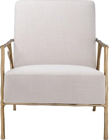 Fotoliu elegant design LUX Antico panama natural-auriu 113414 HZ