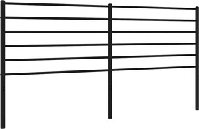 vidaXL Tăblie de pat de schimb metalică, negru, 180 cm