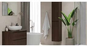 Dulap de baie TRONDHEIM pentru lavoar 90 cm, nuc