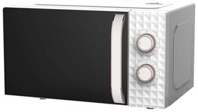 Cuptor cu microunde Finlux FMO-2051 Romb, 700 W, 20 litri, 5 trepte, Timer, Dezghetare, Alb