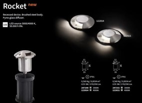 Spot incastrabil iluminat exterior IP65 ROCKET-2 PT 3000K 247151 IDL