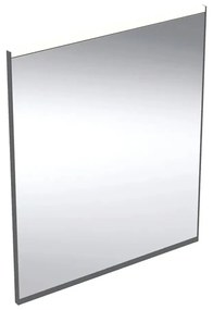 Oglinda cu iluminare si dezaburire Geberit Option Plus Square 60 cm negru - aluminiu eloxat