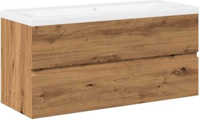 vidaXL Dulap pentru chiuvetă lavoar încorporat, stejar artizanal
