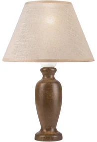 Lampă de masă AMFORA 1xE27/60W/230V maro închis/fag