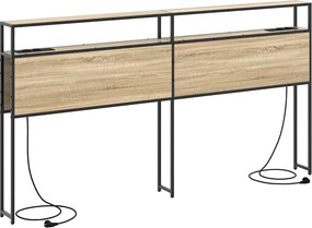 vidaXL Tăblie de depozitare cu raft Stejar sonoma 200 cm Lemn compozit