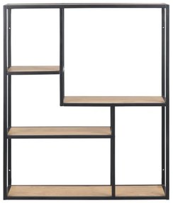 Poliță de perete SARON stejar/negru