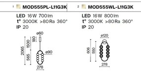 Lustra/Pendul LED design decorativ Amulet