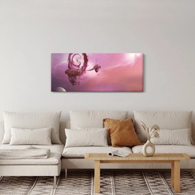 Tablou - Zână pe o insulă plutitoare (120x50 cm)