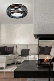 Plafoniera design Art Deco unicat realizat manual Kalatos negru/auriu