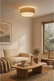 BRILAGI - Plafonieră LED BOHO ECO, 1xE27/10W/230V, Ø 40 cm, bej/crem
