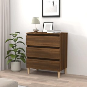 vidaXL Servantă, stejar maro, 60x35x69 cm, lemn compozit