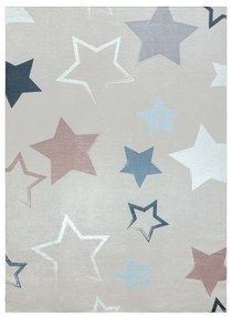 BAMBINO 48130 covor lavabil Stele pentru copii anti-alunecare - bej / gri