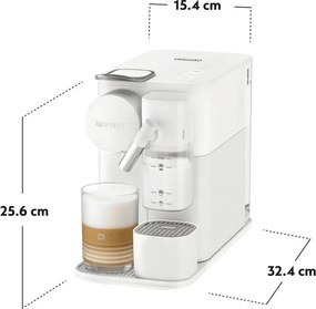 La mâna a doua: Espressor cu capsule DeLonghi EN510W, 1450W, 19 bar, 1 l, Nespresso, Auto shut-off, Alb
