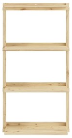 Bibliotecă de perete în culoare naturală din lemn de pin 66x127 cm Groove – Karup Design