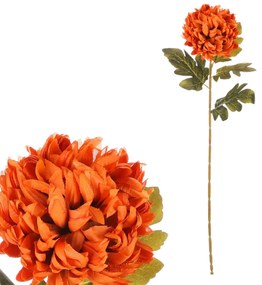 Crizantema portocalie - floare artificială tăiată,73 cm