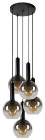 Lustră pe cablu Lucide 45402/15/30 MARIUS 5xE27/40W/230V negru