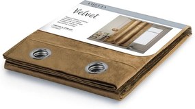 Draperie AmeliaHome Velvet, 140 x 270 cm, galben muștar