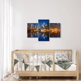 Tablou cu Manhattan noaptea (90x60 cm)