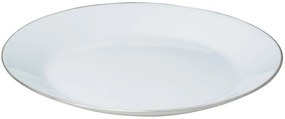 Set farfurii 18 piese alb cu detalii argintii Kinghoff KH1877